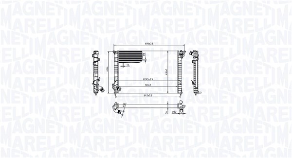 Magneti Marelli Radiateur 350213212700