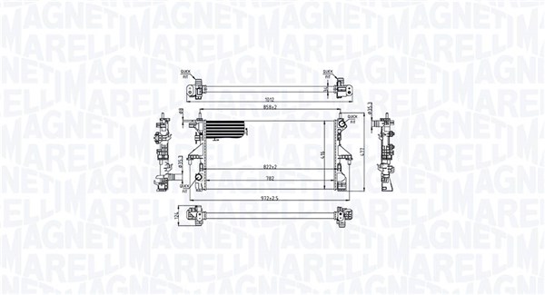 Magneti Marelli Radiateur 350213215200