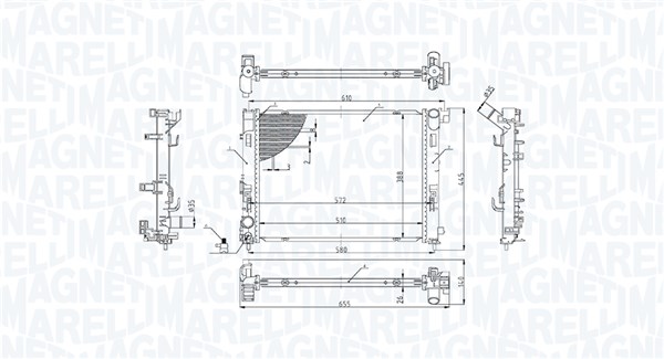 Magneti Marelli Radiateur 350213022100