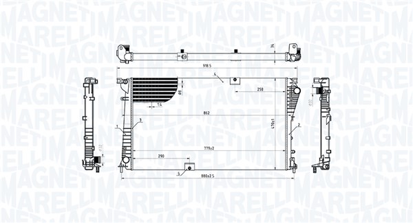 Magneti Marelli Radiateur 350213221100