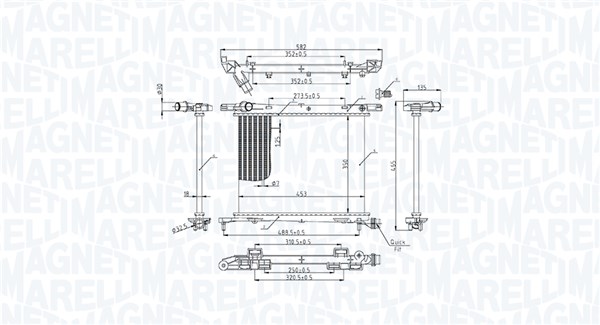 Magneti Marelli Radiateur 350213222200