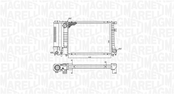 Magneti Marelli Radiateur 350213240000