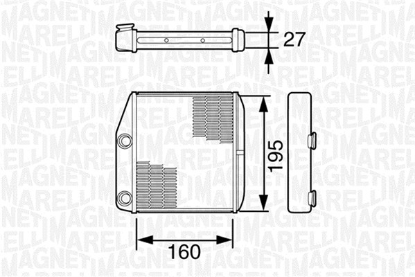 Magneti Marelli Kachelradiateur 350218227000