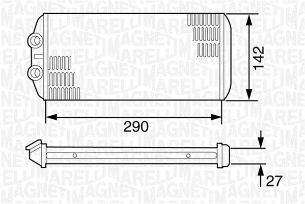 Magneti Marelli Kachelradiateur 350218306000