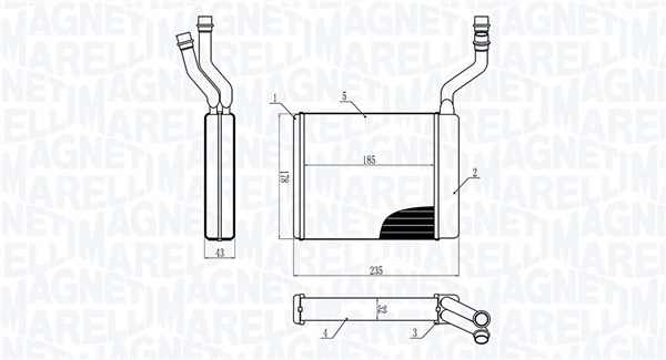 Magneti Marelli Kachelradiateur 350218425000