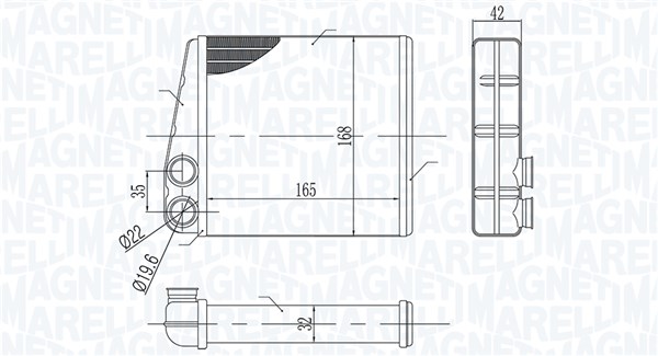 Magneti Marelli Kachelradiateur 350218440000