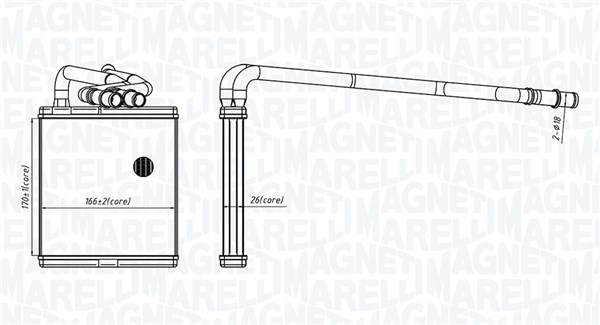 Magneti Marelli Kachelradiateur 350218454000