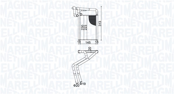 Magneti Marelli Kachelradiateur 350218488000