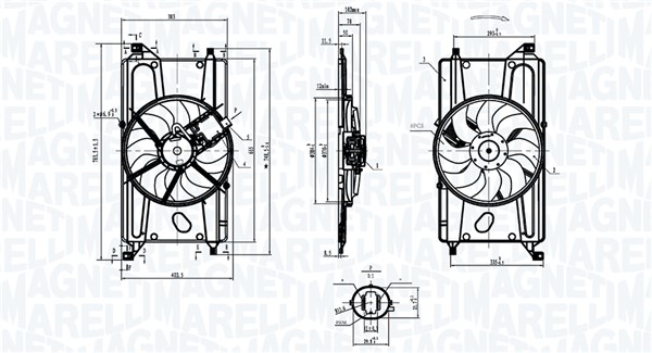 Magneti Marelli Koelventilatorwiel 069422900010