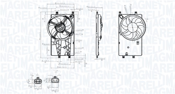 Magneti Marelli Koelventilatorwiel 069422904010