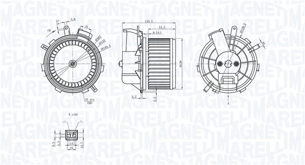 Magneti Marelli Kachelventilator 069412236010