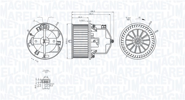 Magneti Marelli Kachelventilator 069412352010