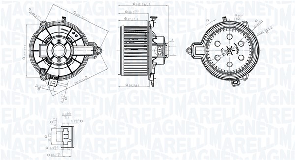 Magneti Marelli Interieurventilatie 069412782010
