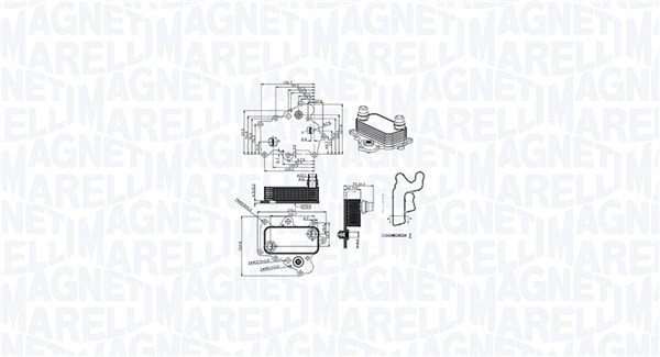 Magneti Marelli Oliekoeler motorolie 350300000400