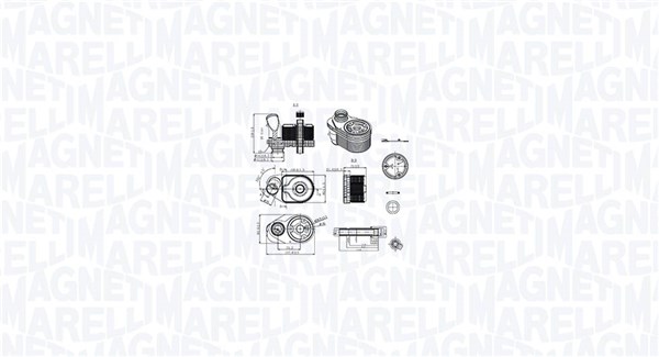 Magneti Marelli Oliekoeler motorolie 350300001100