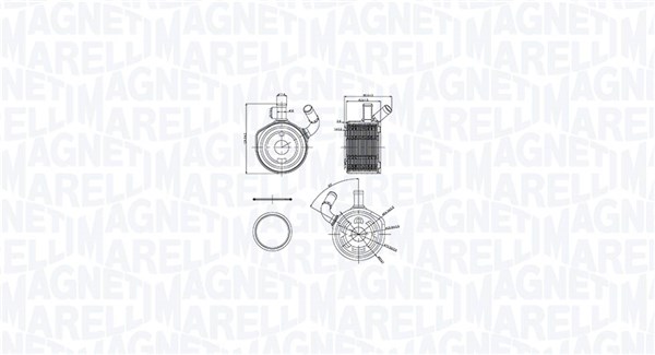 Magneti Marelli Oliekoeler motorolie 350300002900