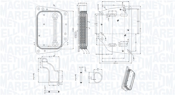 Magneti Marelli Oliekoeler, motorolie 350300005400