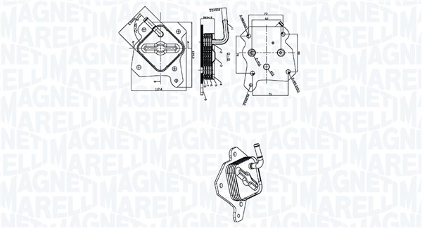 Magneti Marelli Oliekoeler, motorolie 350300006100