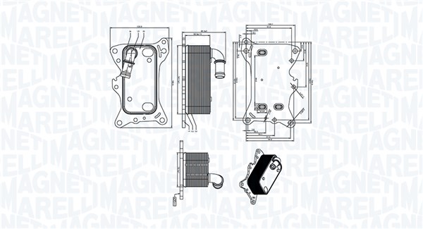 Magneti Marelli Oliekoeler, motorolie 350300006300
