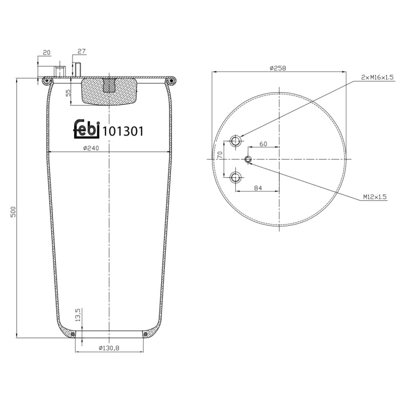 Febi Bilstein Veerbalg 101301
