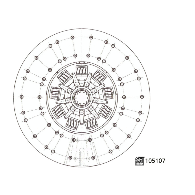 Febi Bilstein Frictieplaat 105107