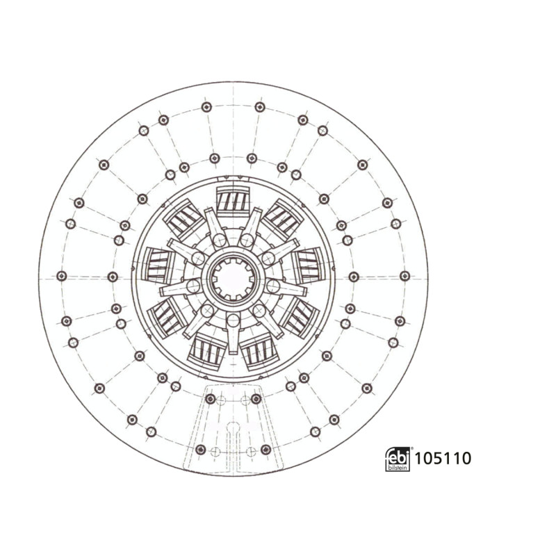 Febi Bilstein Frictieplaat 105110
