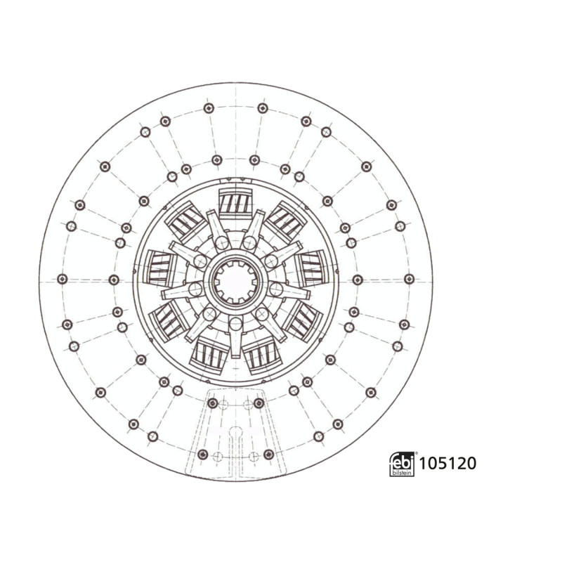 Febi Bilstein Frictieplaat 105120