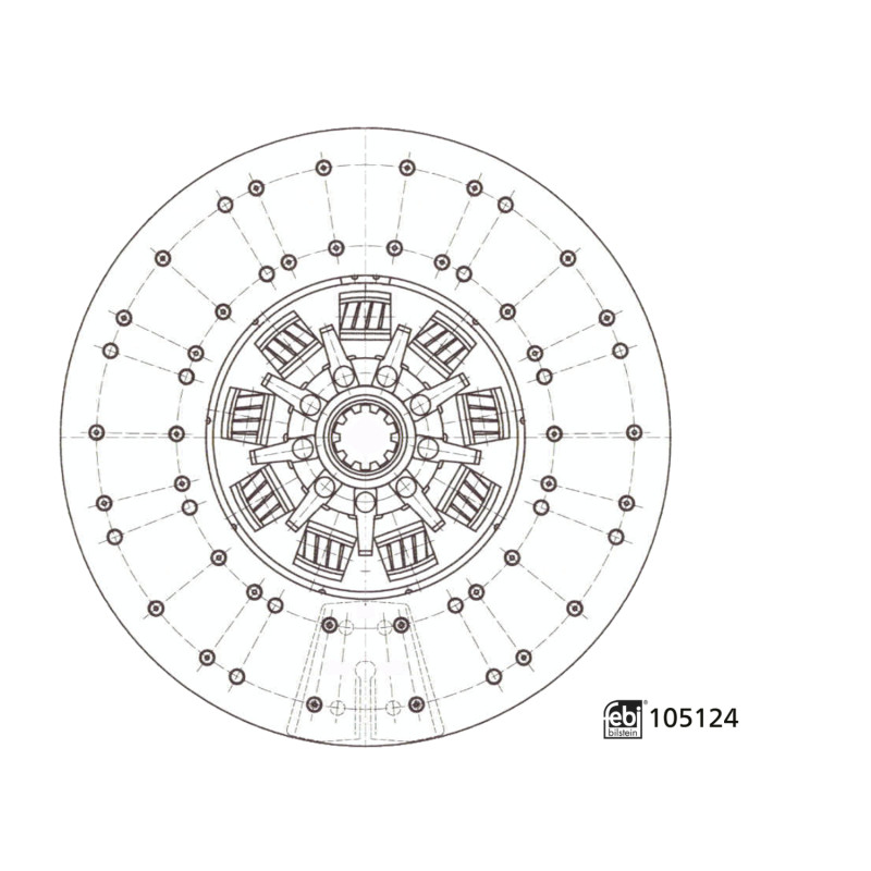 Febi Bilstein Frictieplaat 105124