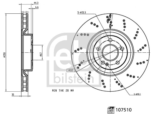 Febi Bilstein Remschijven 107510