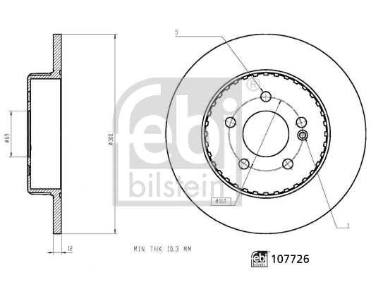 Febi Bilstein Remschijven 107726