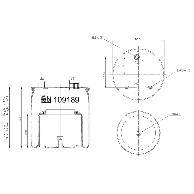 Febi Bilstein Veerbalg 109189