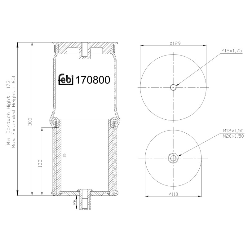 Febi Bilstein Veerbalg 170800