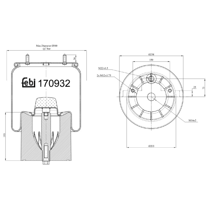 Febi Bilstein Veerbalg 170932