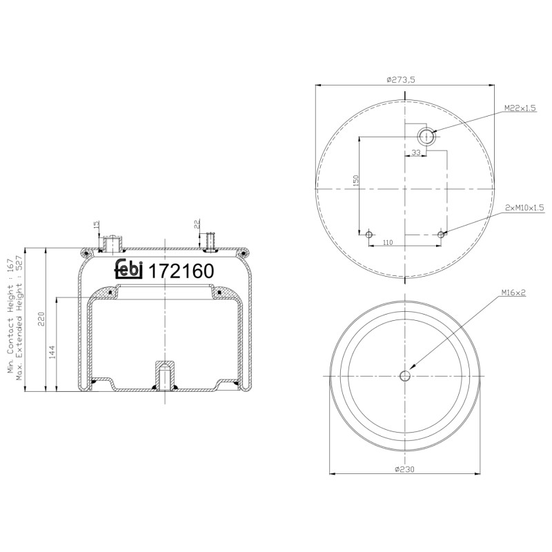 Febi Bilstein Veerbalg 172160