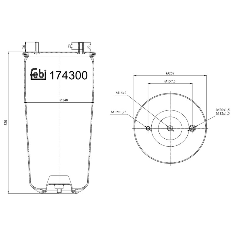 Febi Bilstein Veerbalg 174301