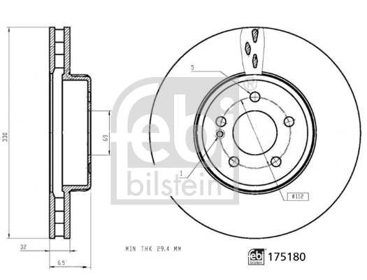 Febi Bilstein Remschijven 175180