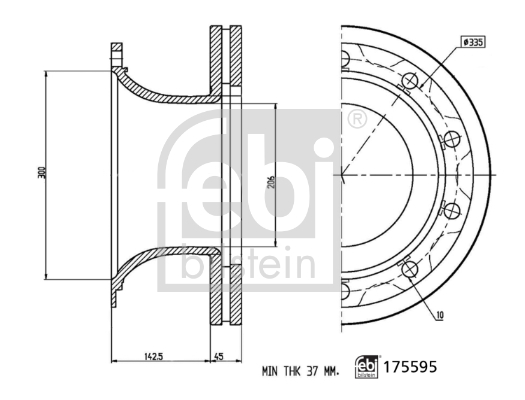 Febi Bilstein Remschijven 175595