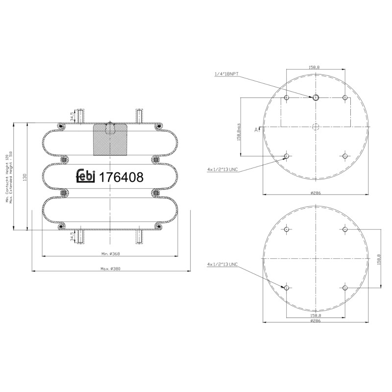 Febi Bilstein Veerbalg 176408