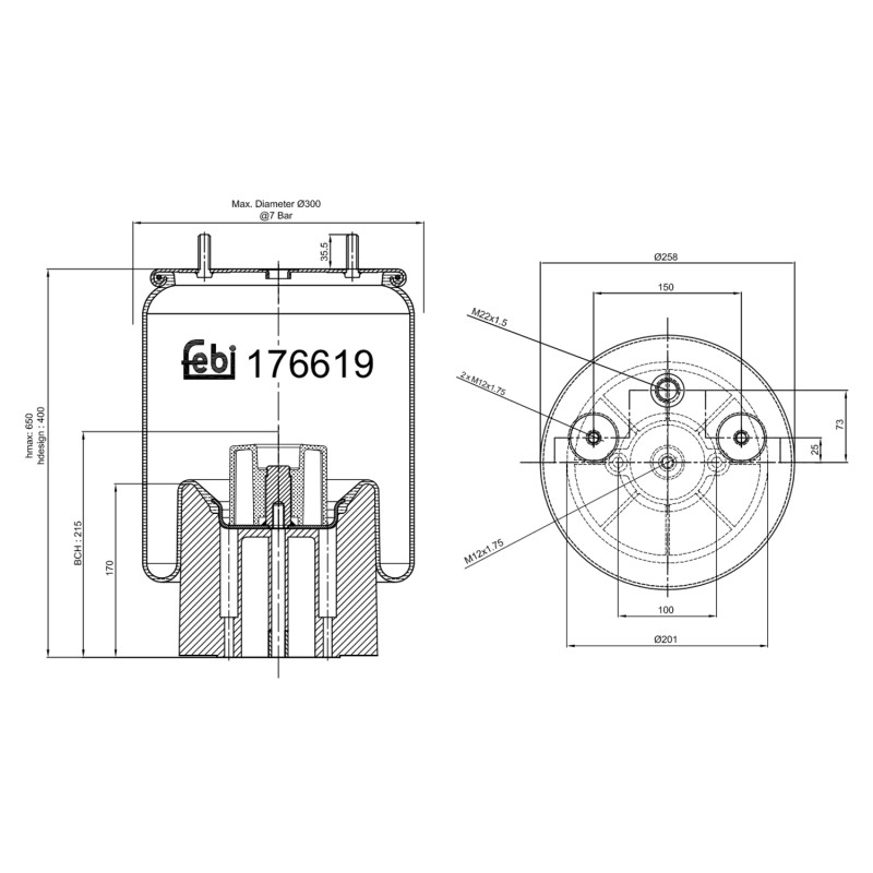 Febi Bilstein Veerbalg 176619