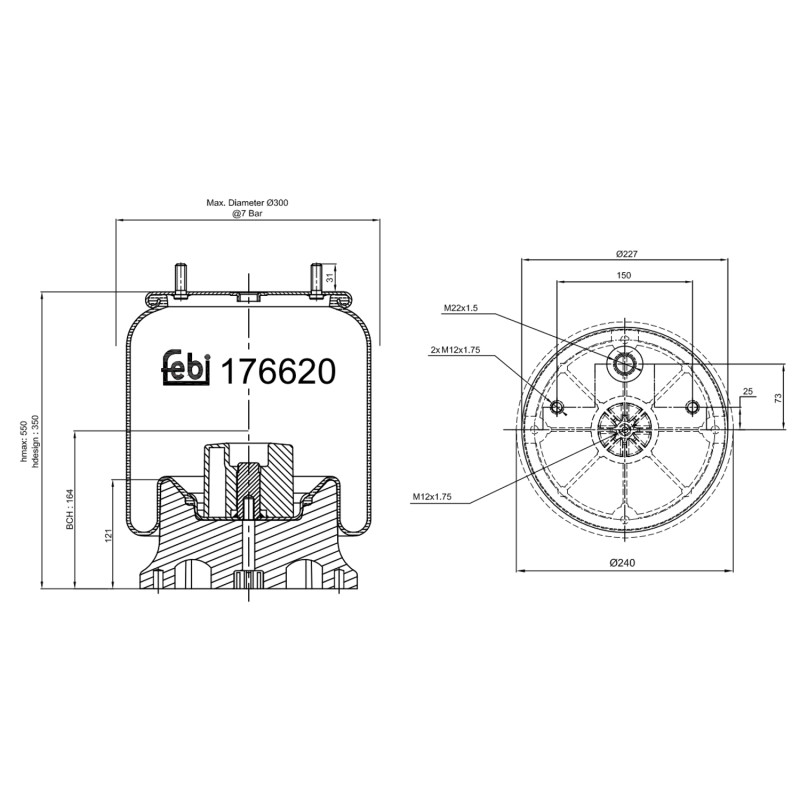 Febi Bilstein Veerbalg 176620