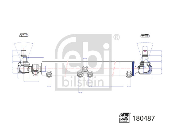 Febi Bilstein Werkcilinder stuurbekrachtiging 180487