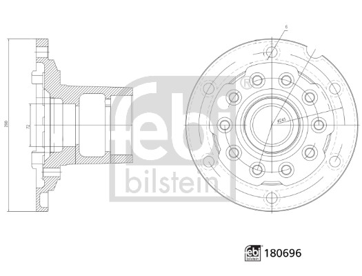 Febi Bilstein Wielnaaf 180696