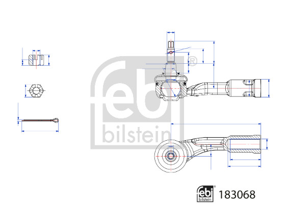 Febi Bilstein Spoorstangeind / Stuurkogel 183068