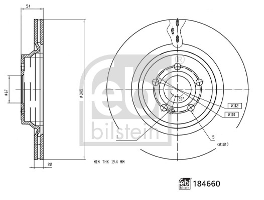 Febi Bilstein Remschijven 184660