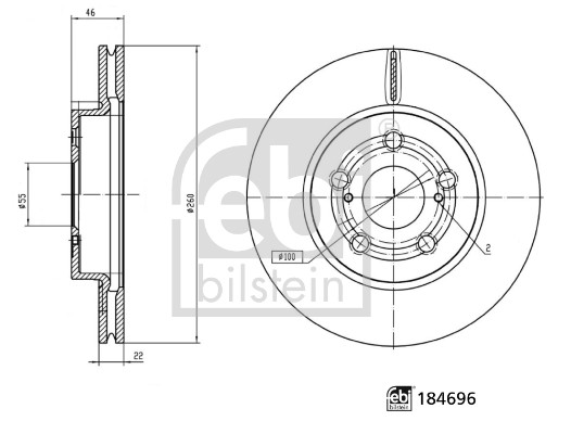 Febi Bilstein Remschijven 184696