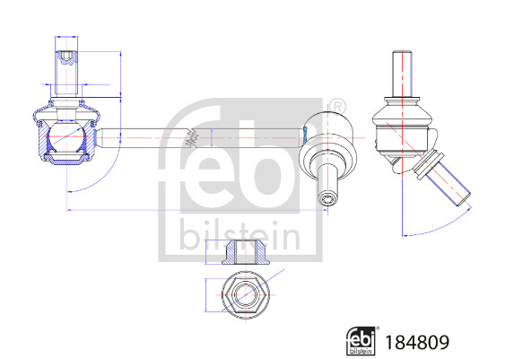 Febi Bilstein Stabilisatorstang 184809