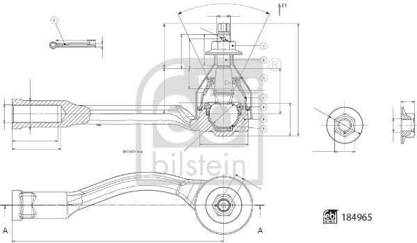 Febi Bilstein Spoorstangeind / Stuurkogel 184965