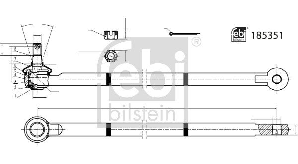 Febi Bilstein Spoorstangeind / Stuurkogel 185351