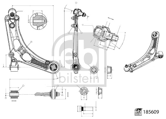 Febi Bilstein Draagarm 185609