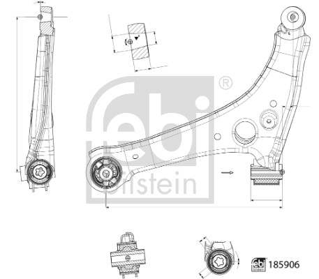 Febi Bilstein Draagarm 185906